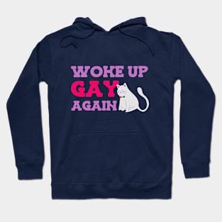 Woke up gay again pride Hoodie